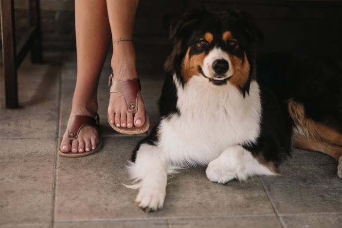 basos basutės – promenada moterys Be Lenka HZVH148 tamsiai rudas