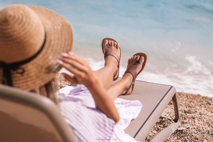 basos basutės – promenada moterys Be Lenka HZVH148 tamsiai rudas