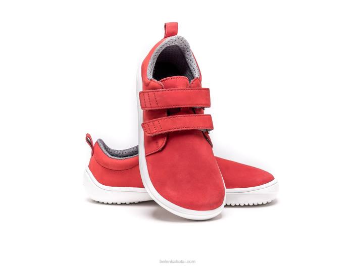 vaikiški batai basomis kojomis linksmiBe Lenka HZVH202 raudona