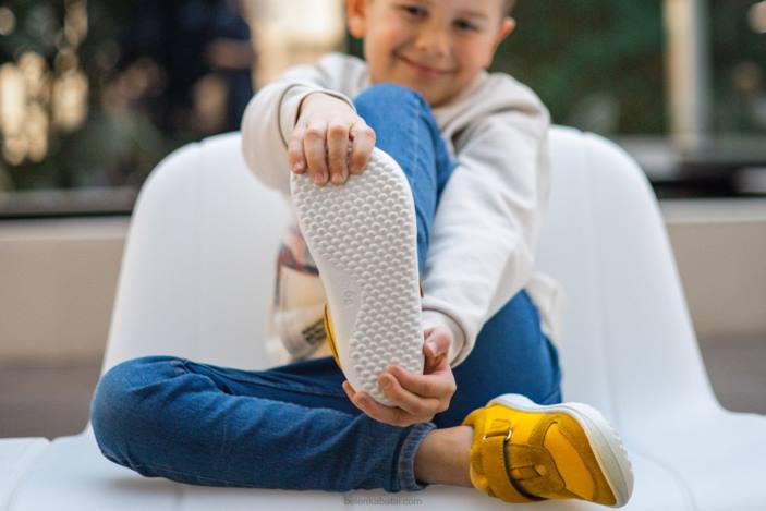 vaikiški sportbačiai basomis kojomis – džiaugsmasBe Lenka HZVH219 geltona