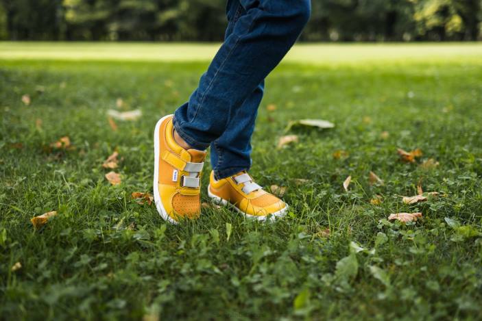 vaikiški sportbačiai basomis kojomis – skystiBe Lenka HZVH198 garstyčių/mangų