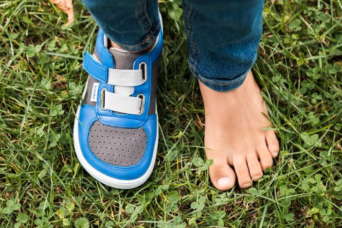 vaikiški sportbačiai basomis kojomis – skystiBe Lenka HZVH199 mėlyna/pilka