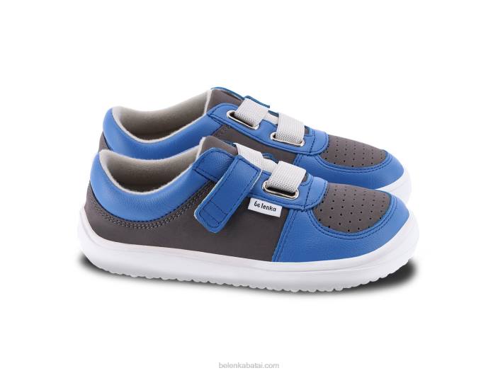 vaikiški sportbačiai basomis kojomis – skystiBe Lenka HZVH199 mėlyna/pilka