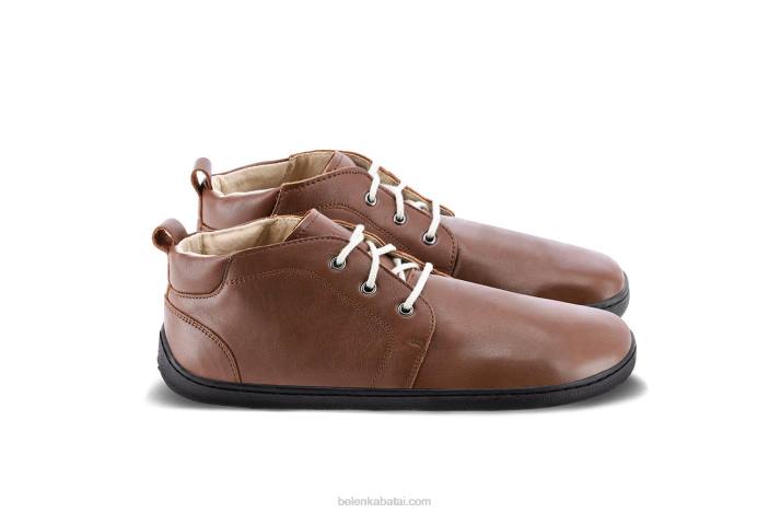 batai basomis kojomis – ikona vyrų Be Lenka HZVH69 tamsiai rudas