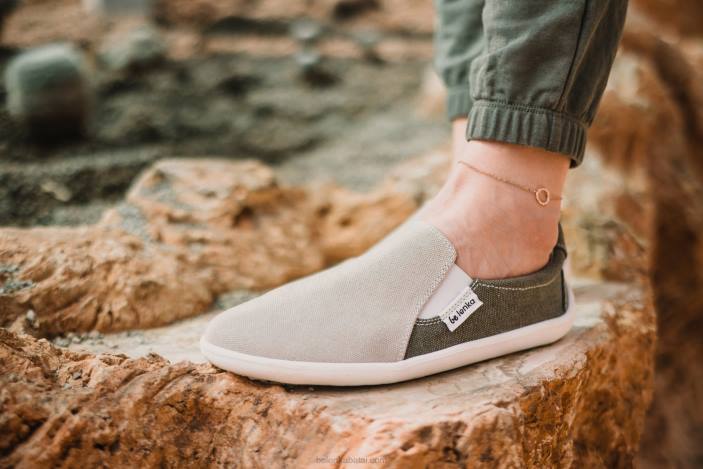 basi sportbačiai – eazy – veganiški vyrų Be Lenka HZVH63 smėlio/armijos žalia