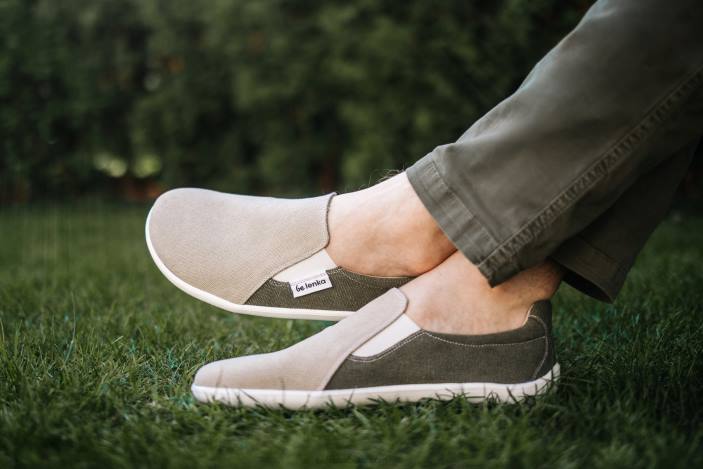 basi sportbačiai – eazy – veganiški vyrų Be Lenka HZVH63 smėlio/armijos žalia