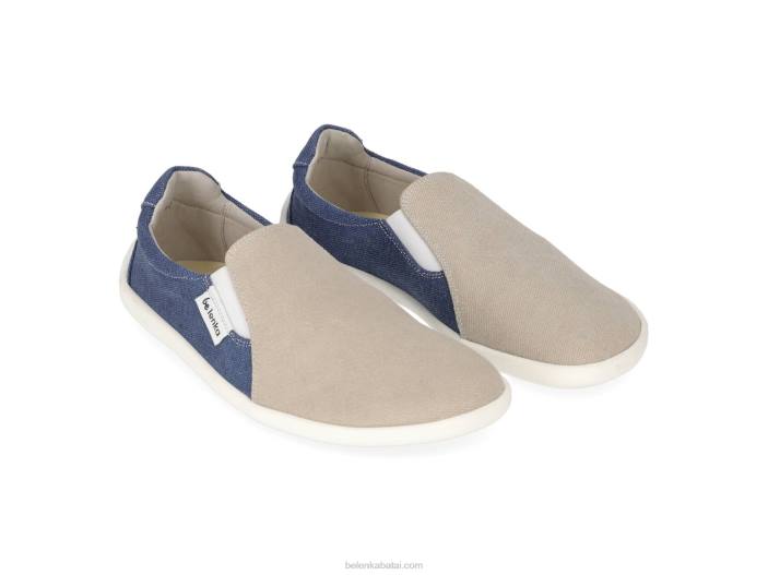 basi sportbačiai – eazy – veganiški vyrų Be Lenka HZVH64 smėlio/mėlyna