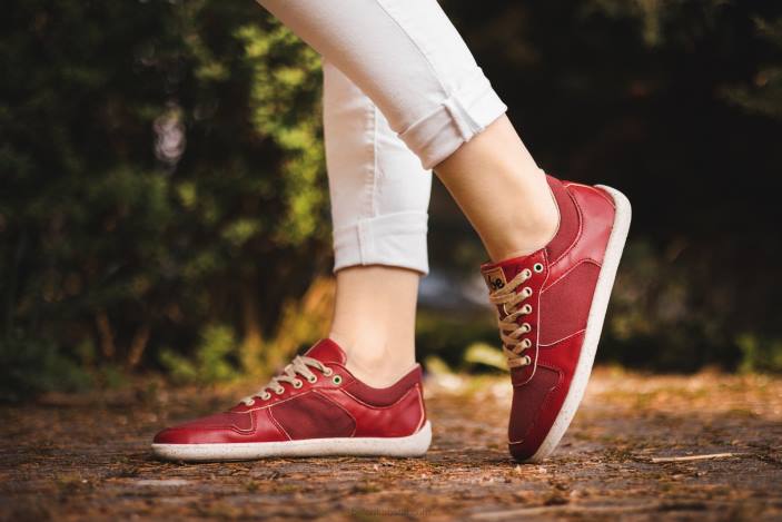 sportbačiai basomis kojomis – čempionas 2.0 – veganai vyrų Be Lenka HZVH11 raudona