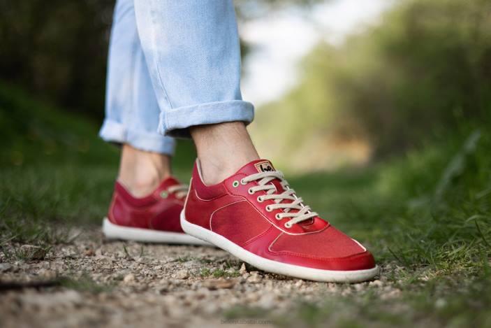 sportbačiai basomis kojomis – čempionas 2.0 – veganai vyrų Be Lenka HZVH11 raudona