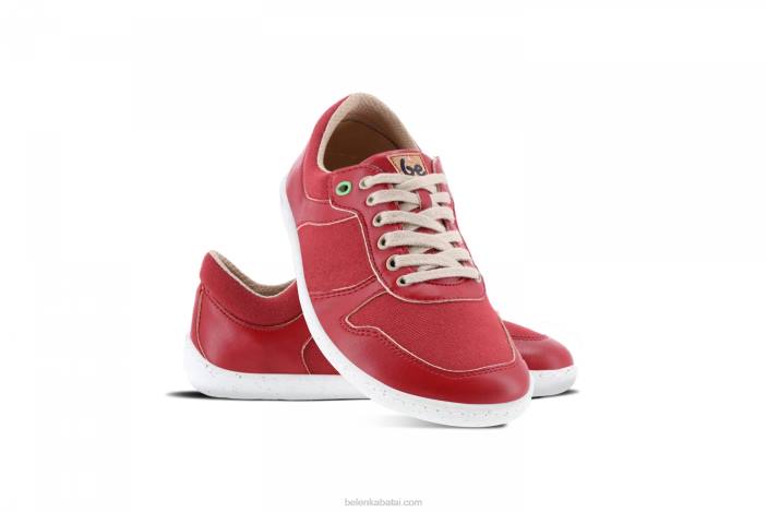 sportbačiai basomis kojomis – čempionas 2.0 – veganai vyrų Be Lenka HZVH11 raudona