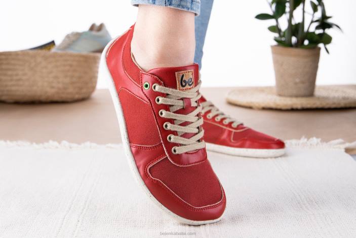 sportbačiai basomis kojomis – čempionas 2.0 – veganai vyrų Be Lenka HZVH11 raudona