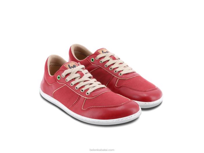 sportbačiai basomis kojomis – čempionas 2.0 – veganai vyrų Be Lenka HZVH11 raudona