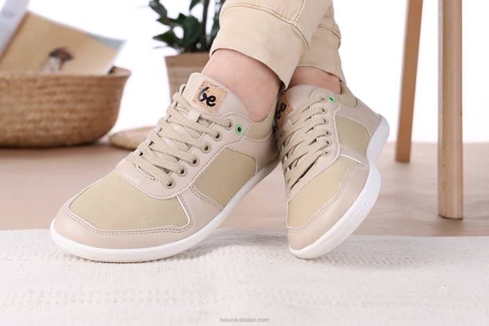 sportbačiai basomis kojomis – čempionas 2.0 – veganai vyrų Be Lenka HZVH14 smėlio spalvos