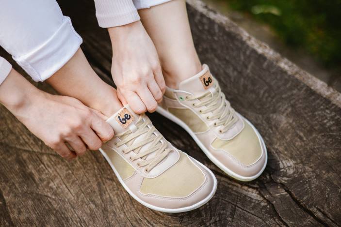 sportbačiai basomis kojomis – čempionas 2.0 – veganai vyrų Be Lenka HZVH14 smėlio spalvos