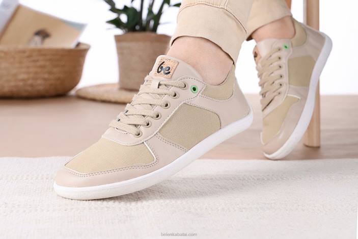 sportbačiai basomis kojomis – čempionas 2.0 – veganai vyrų Be Lenka HZVH14 smėlio spalvos