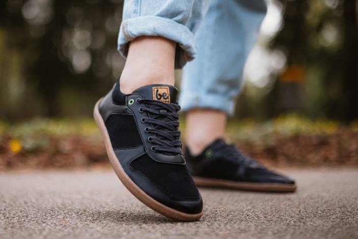 sportbačiai basomis kojomis – čempionas 2.0 – veganai vyrų Be Lenka HZVH16 juodas