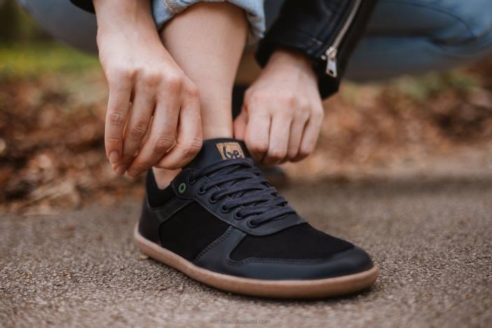 sportbačiai basomis kojomis – čempionas 2.0 – veganai vyrų Be Lenka HZVH16 juodas