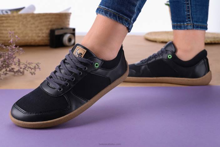 sportbačiai basomis kojomis – čempionas 2.0 – veganai vyrų Be Lenka HZVH16 juodas