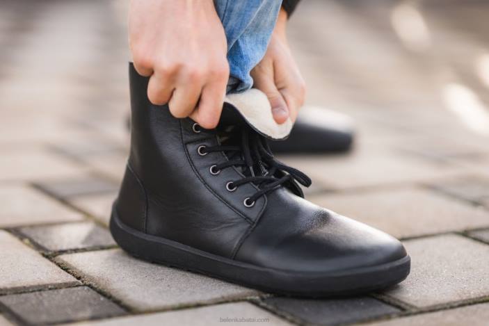 žieminiai batai basomis kojomis žieminiai 2.0 vyrų Be Lenka HZVH48 juodas