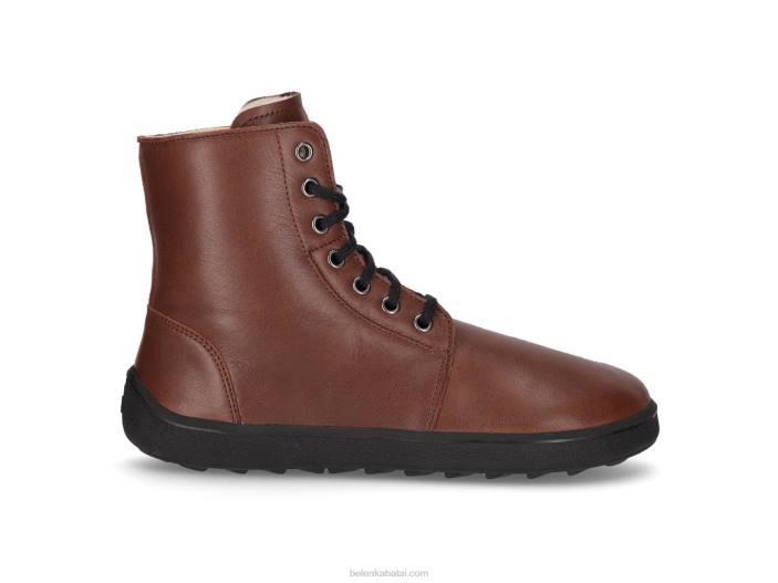 žieminiai batai basomis kojomis žieminiai 2.0 vyrų Be Lenka HZVH49 tamsiai rudas