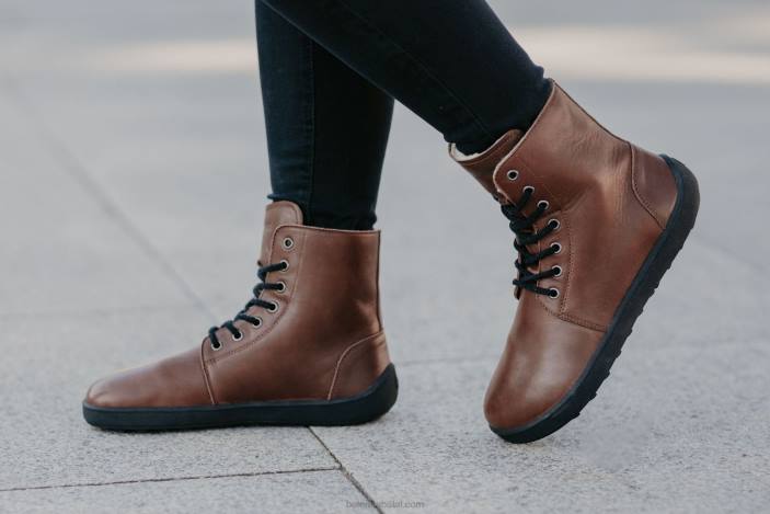 žieminiai batai basomis kojomis žieminiai 2.0 vyrų Be Lenka HZVH49 tamsiai rudas