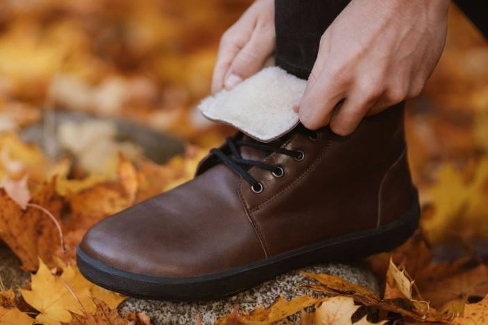 žieminiai batai basomis kojomis žieminiai 2.0 vyrų Be Lenka HZVH49 tamsiai rudas